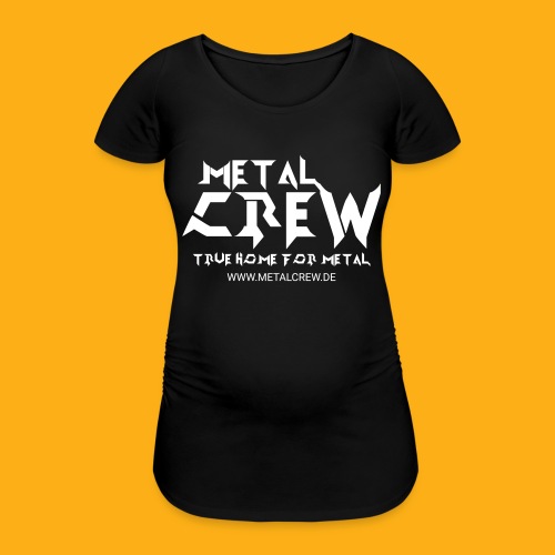 MetalCrew Logo White DE - Frauen Schwangerschafts-T-Shirt