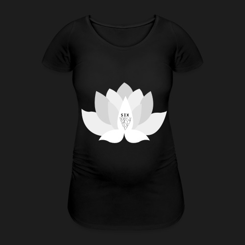 Six lotus white - Women's Pregnancy T-Shirt 