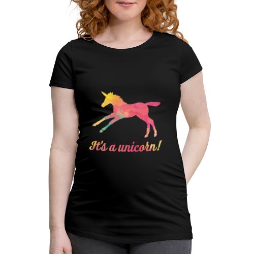 It's a unicorn! - Naisten äitiys-t-paita