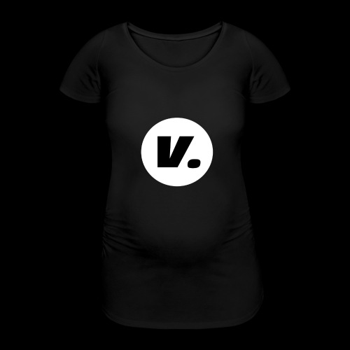 Ventura Black V Logo - Vrouwen zwangerschap-T-shirt