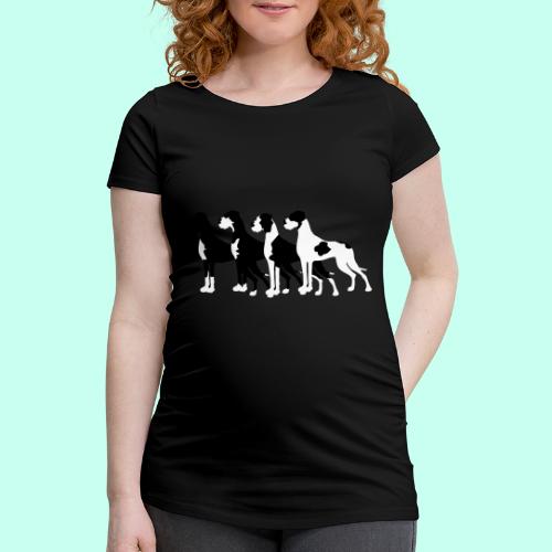 Schwarze Doggen - Frauen Schwangerschafts-T-Shirt
