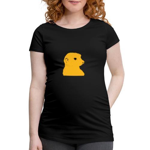 Earth Maiden yellow black - Women's Pregnancy T-Shirt 