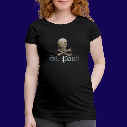 St. Pauli (Hamburg) Piraten Symbol mit Schädel - Frauen Schwangerschafts-T-Shirt
