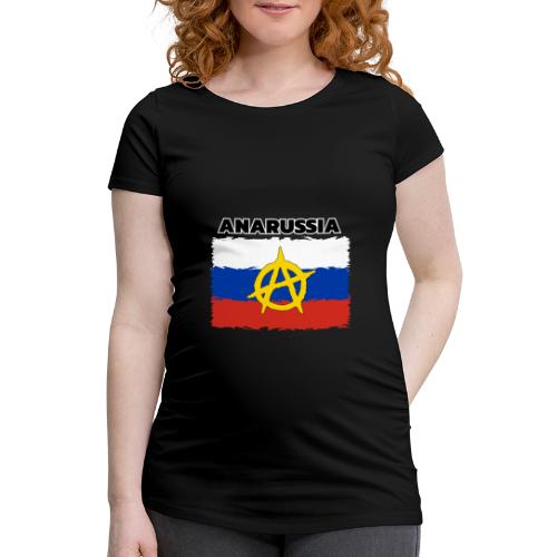 Anarussia Russia Flag Anarchy - Frauen Schwangerschafts-T-Shirt