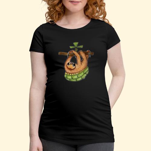 Le paresseux-tortue à hélice - T-shirt de grossesse Femme