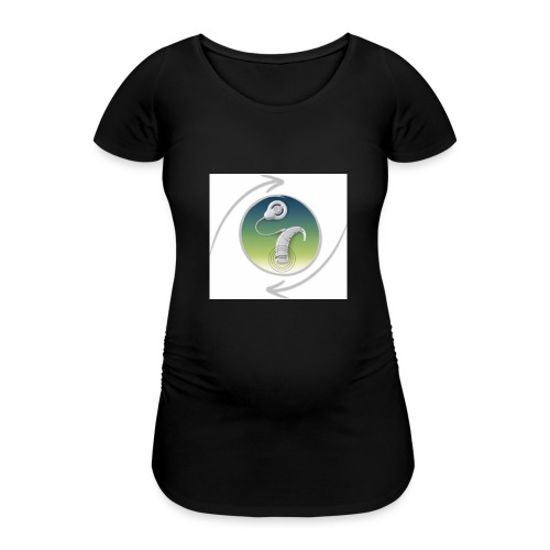 button ci - Frauen Schwangerschafts-T-Shirt