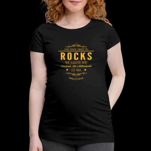 Vintage Rocks Label - Vrouwen zwangerschap-T-shirt