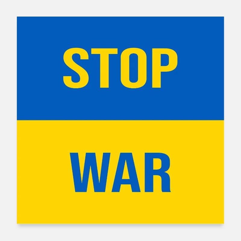 STOP WAR Poster 60x60 cm