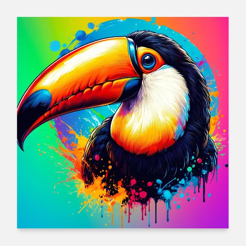 toucan Poster 60 x 60 cm
