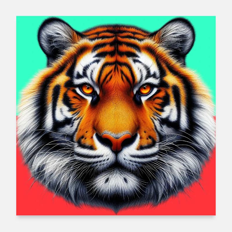 tigre Poster 60 x 60 cm