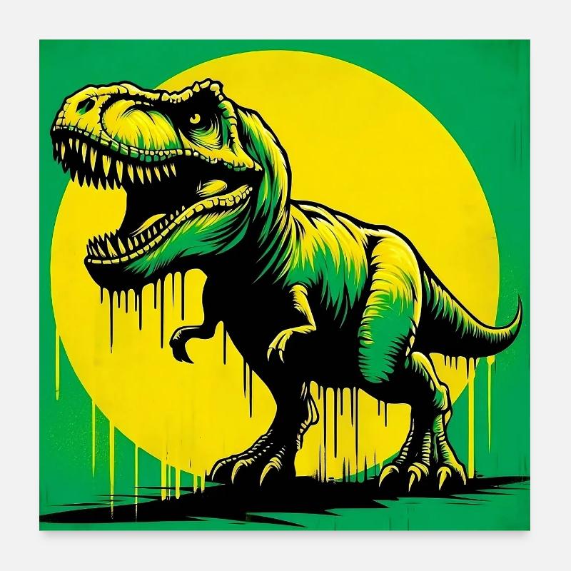 dinosaur Poster 24" x 24" (60x60 cm)