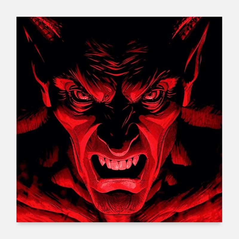 Der Teufel Poster 60x60 cm