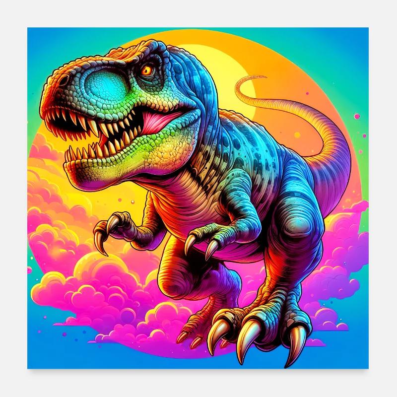 dinosaure Poster 60 x 60 cm