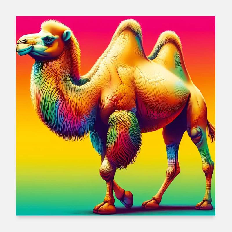 camel Poster 24" x 24" (60x60 cm)