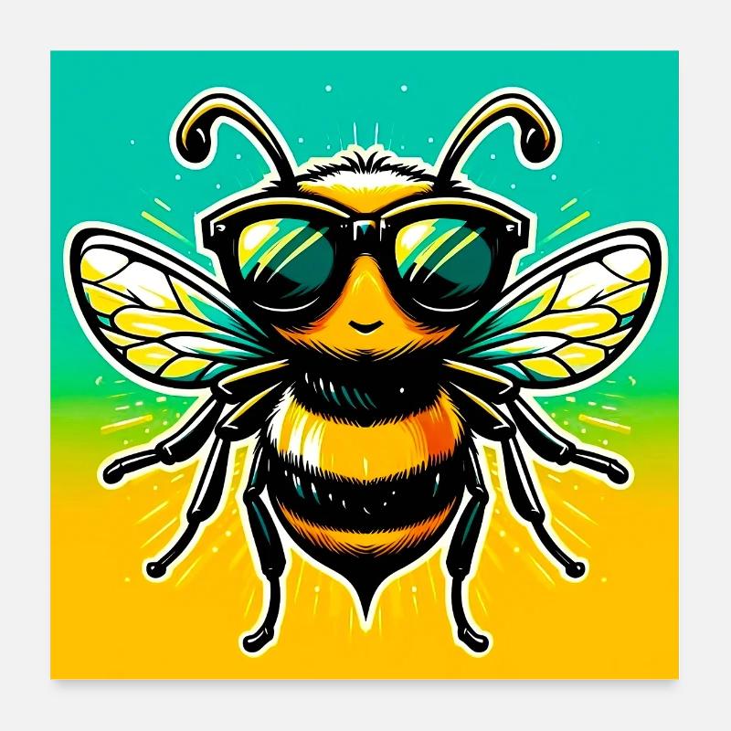 abeille Poster 60 x 60 cm