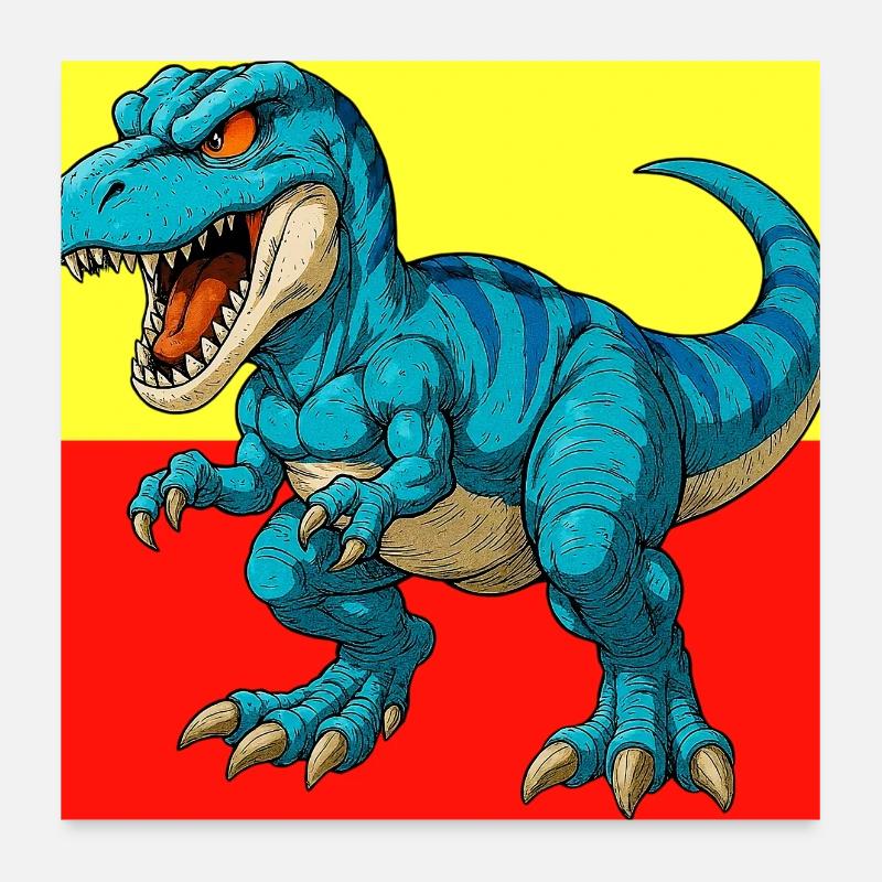 Dinosaurier Poster 60x60 cm