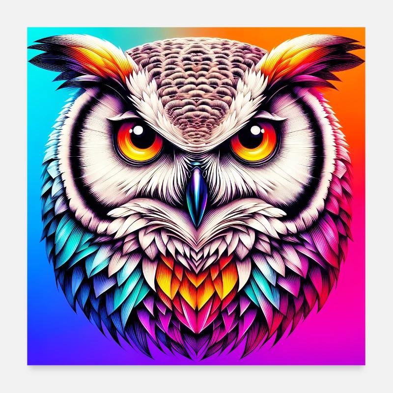 owl Poster 24" x 24" (60x60 cm)