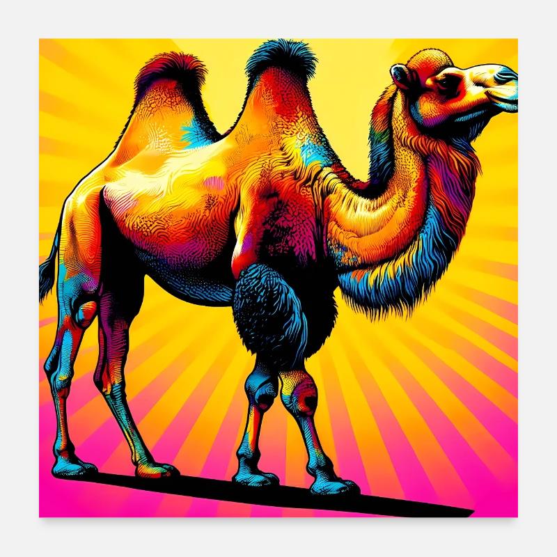 camel Poster 24" x 24" (60x60 cm)