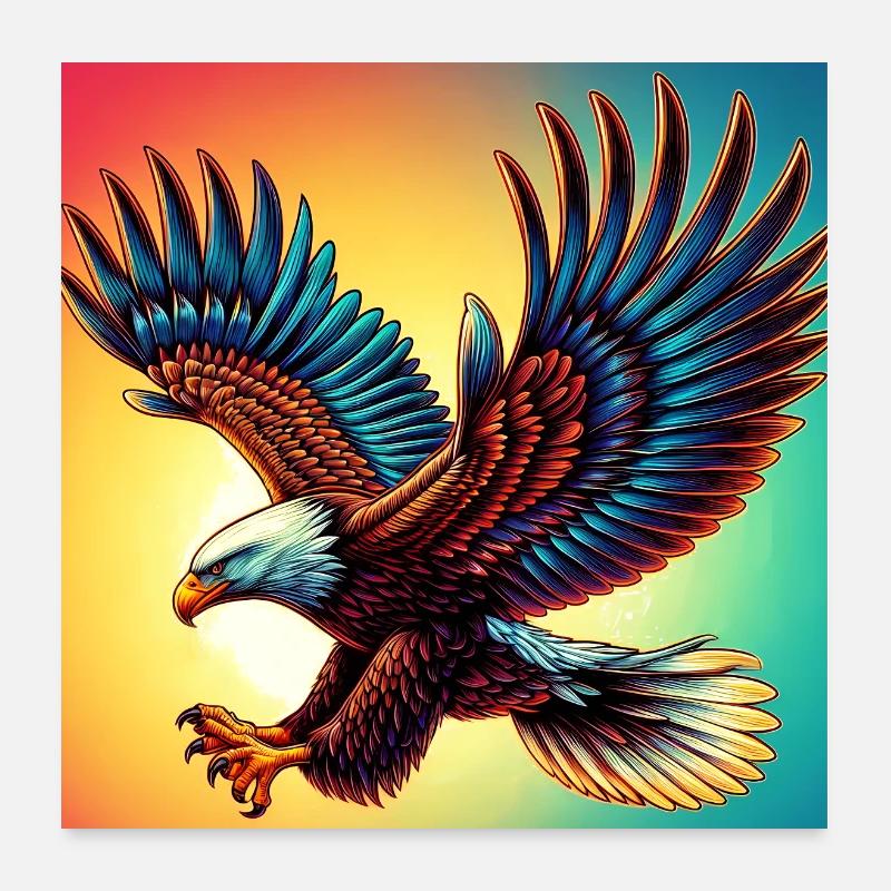 eagle Poster 24" x 24" (60x60 cm)
