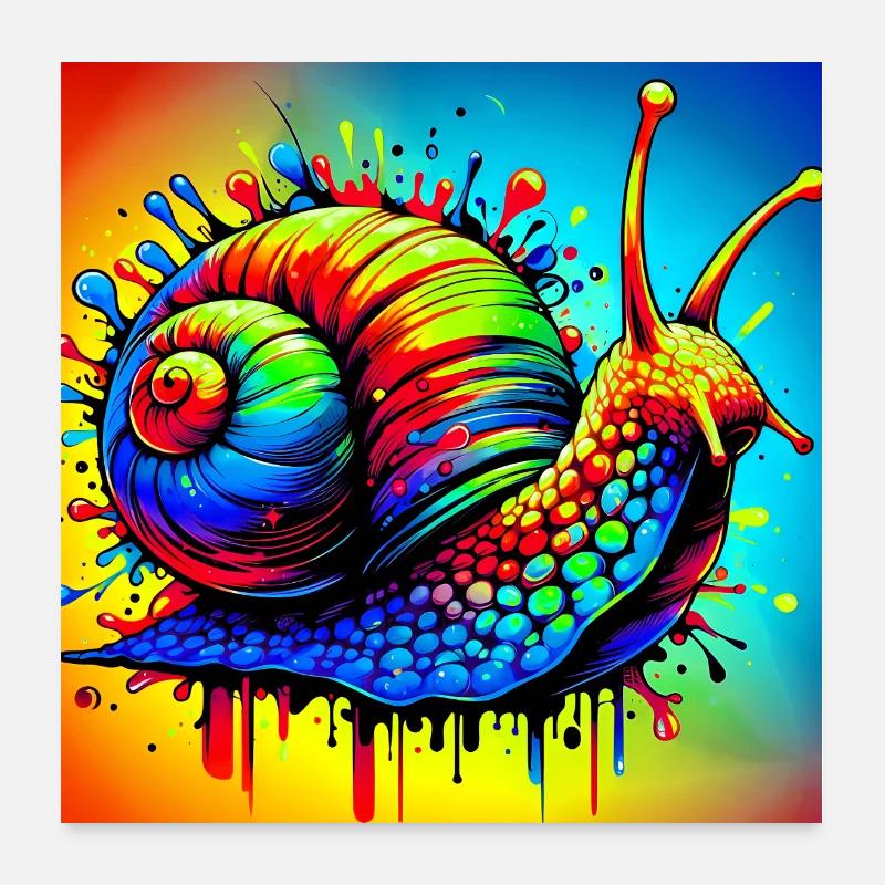 Escargot Poster 60 x 60 cm