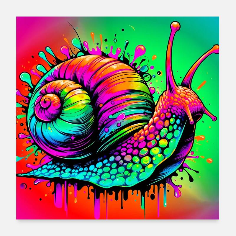 Escargot Poster 60 x 60 cm