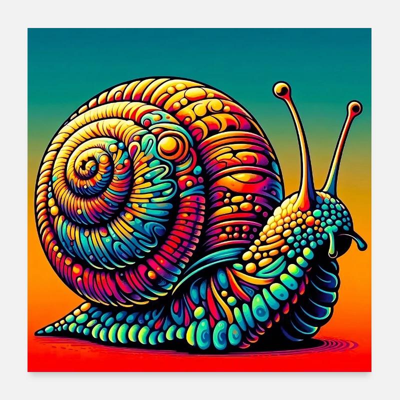 Escargot Poster 60 x 60 cm