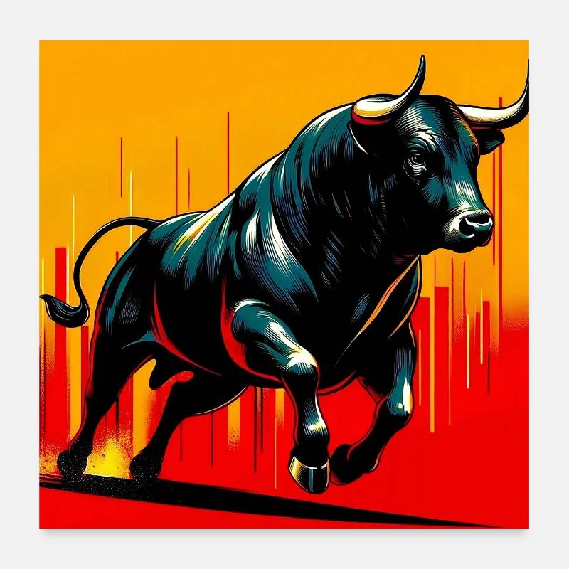 taureau Poster 60 x 60 cm