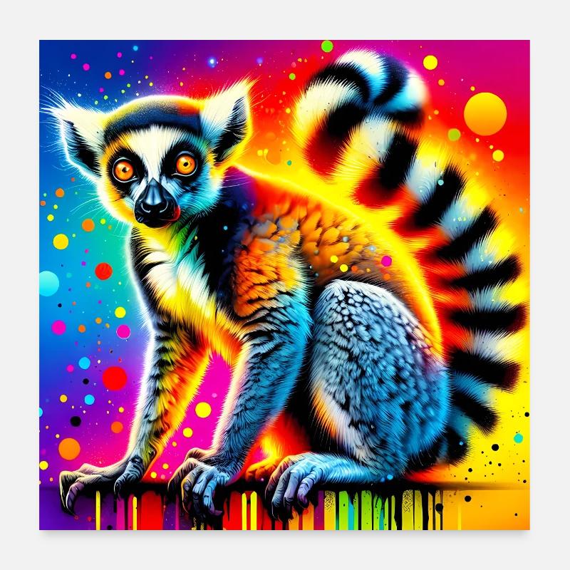 Lemur Poster 60x60 cm