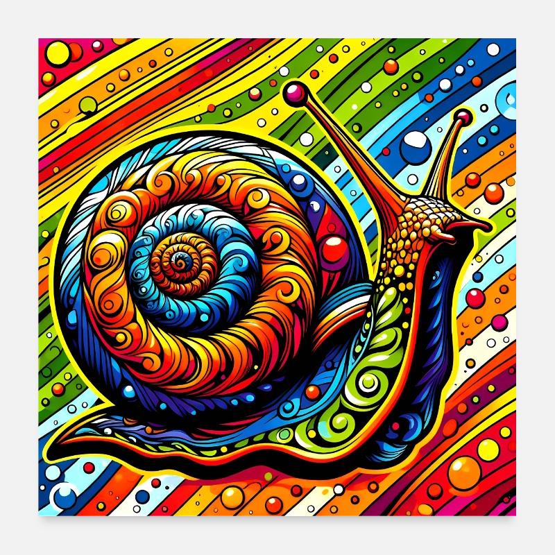 Escargot Poster 60 x 60 cm