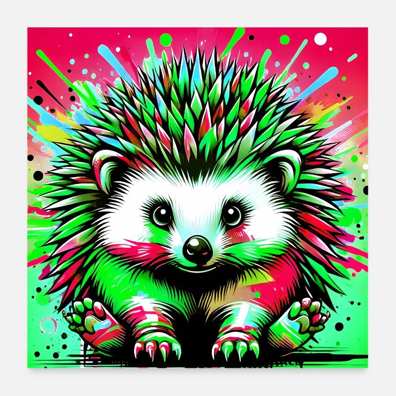 Igel Poster 60x60 cm