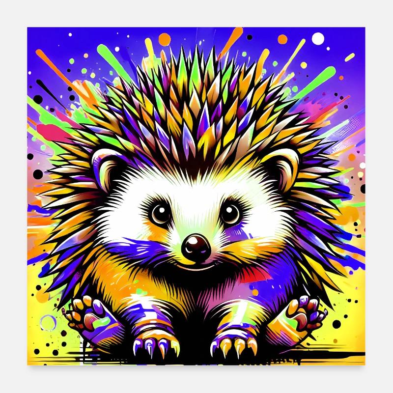 Igel Poster 60x60 cm