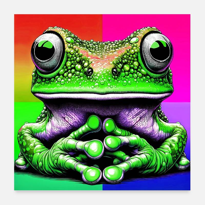 grenouille Poster 60 x 60 cm