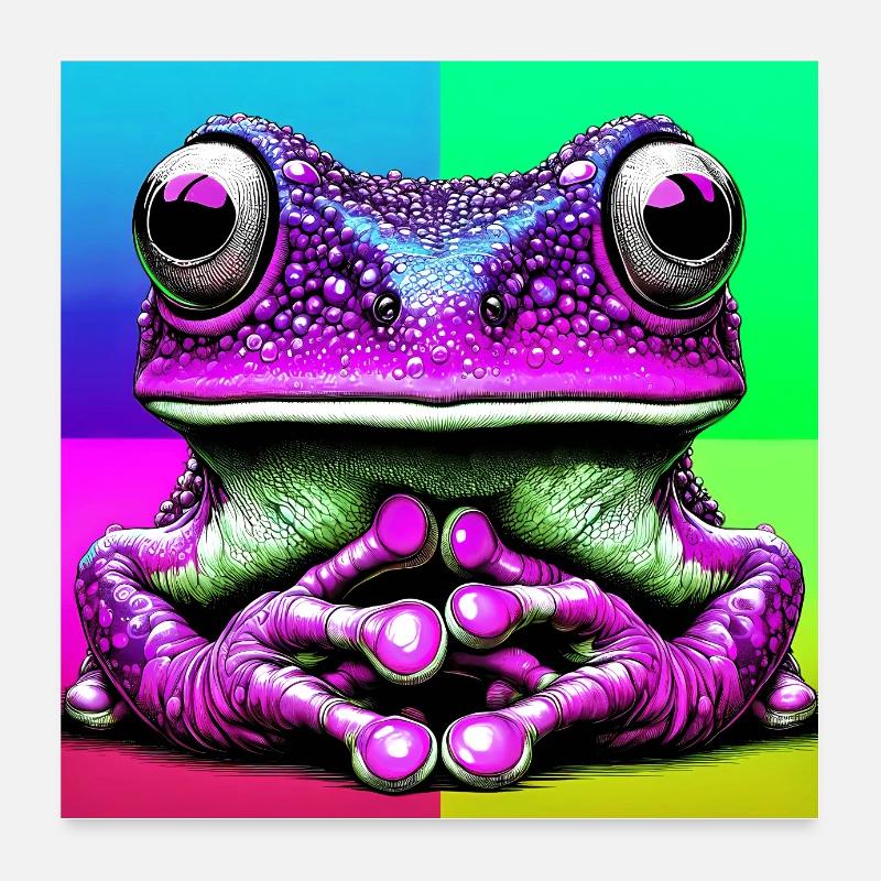 frog Poster 24" x 24" (60x60 cm)