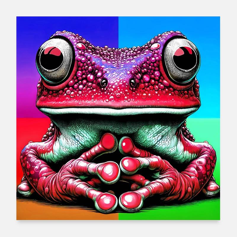 frog Poster 24" x 24" (60x60 cm)