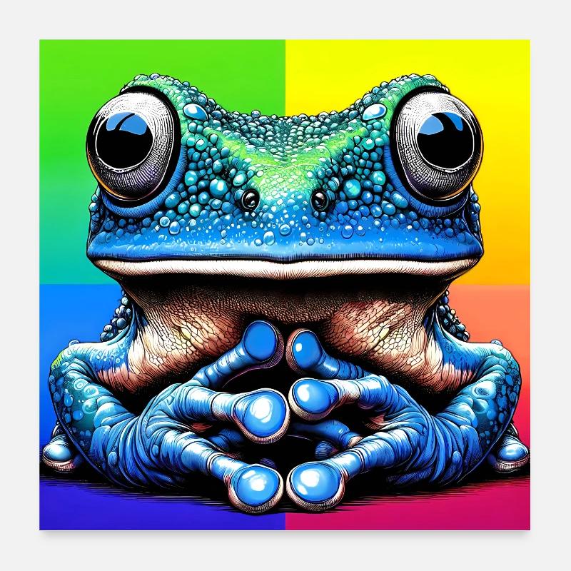 Frosch Poster 60x60 cm