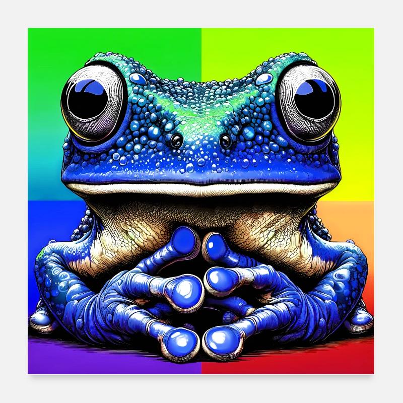 grenouille Poster 60 x 60 cm