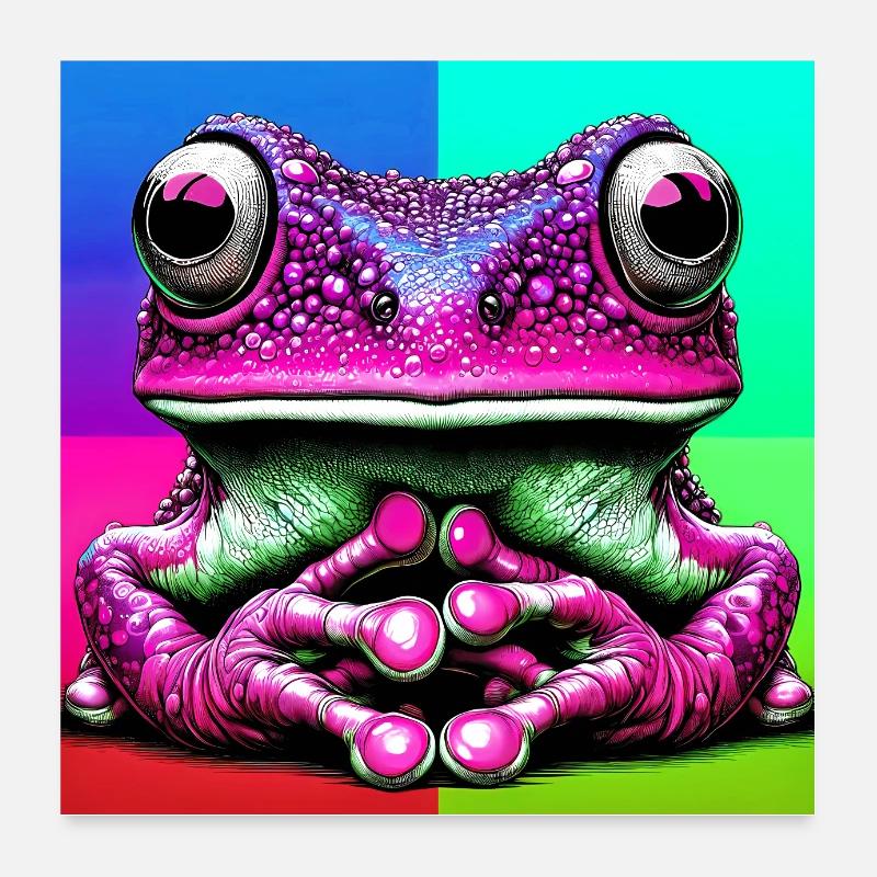 frog Poster 24" x 24" (60x60 cm)
