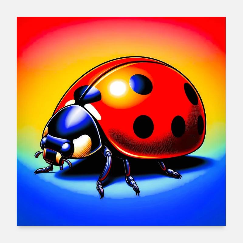 ladybird Poster 24" x 24" (60x60 cm)