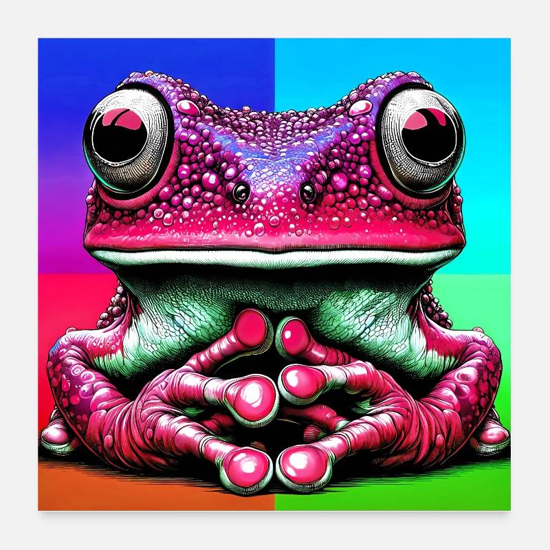 frog Poster 24" x 24" (60x60 cm)