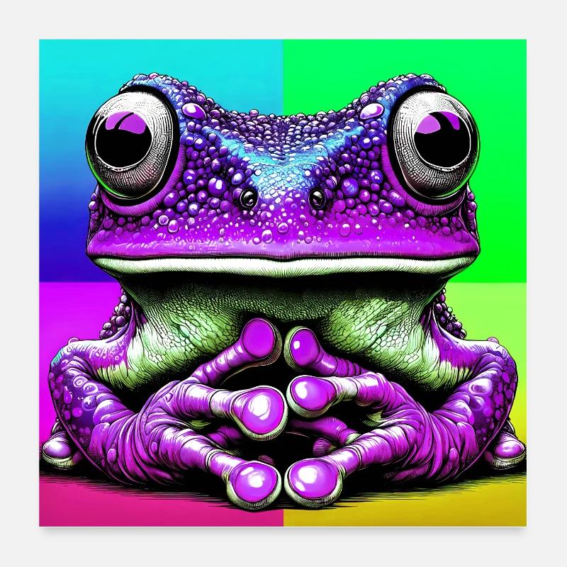 grenouille Poster 60 x 60 cm