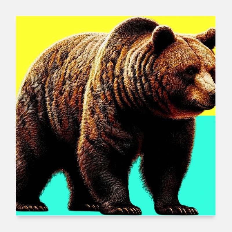 bear Poster 24" x 24" (60x60 cm)