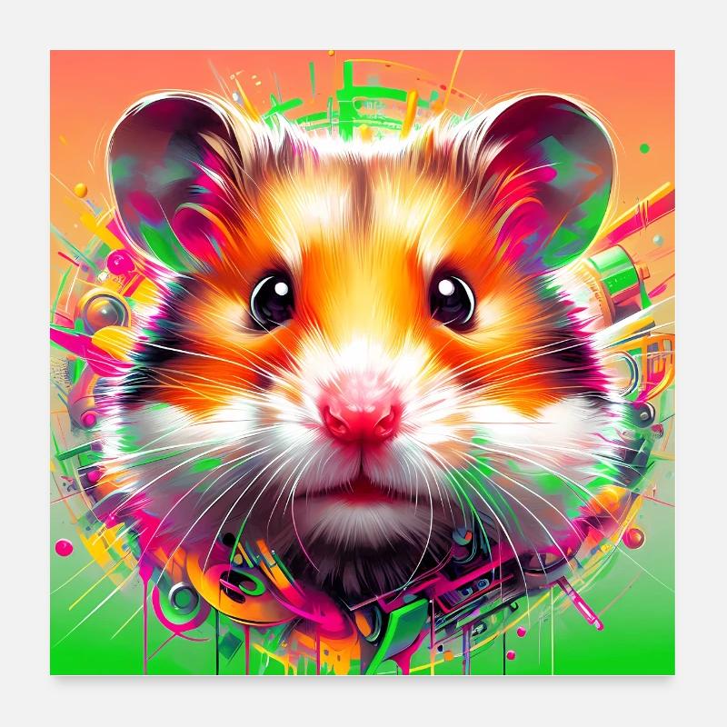 hamster Poster 24" x 24" (60x60 cm)
