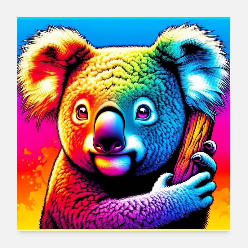 Koala Poster 60 x 60 cm