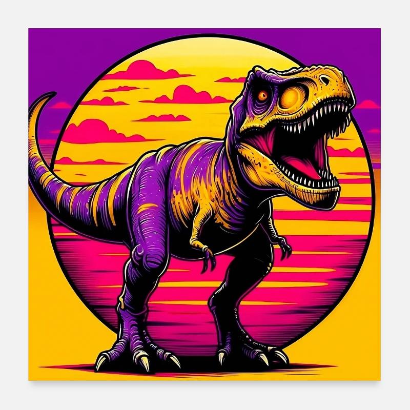 dinosaur Poster 24" x 24" (60x60 cm)