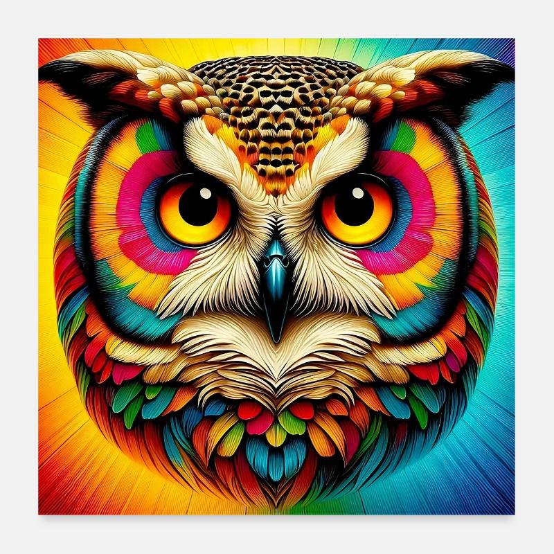 owl Poster 24" x 24" (60x60 cm)