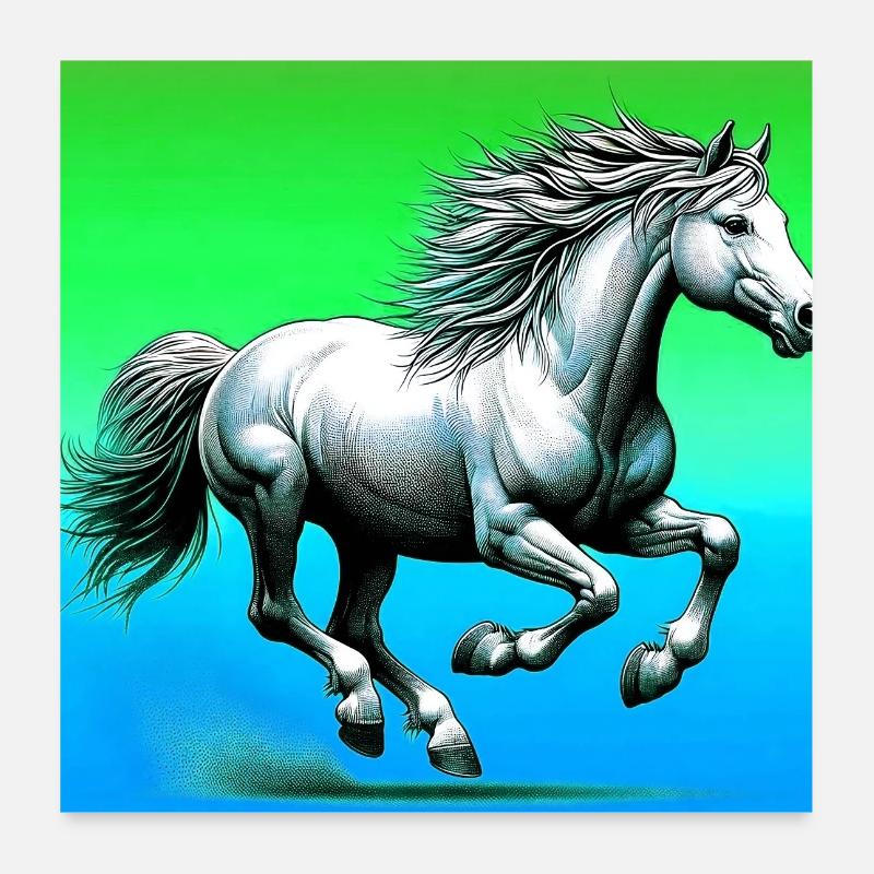 cheval Poster 60 x 60 cm