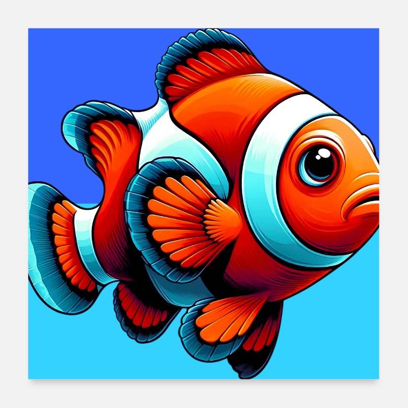 Clownfisch Poster 60x60 cm