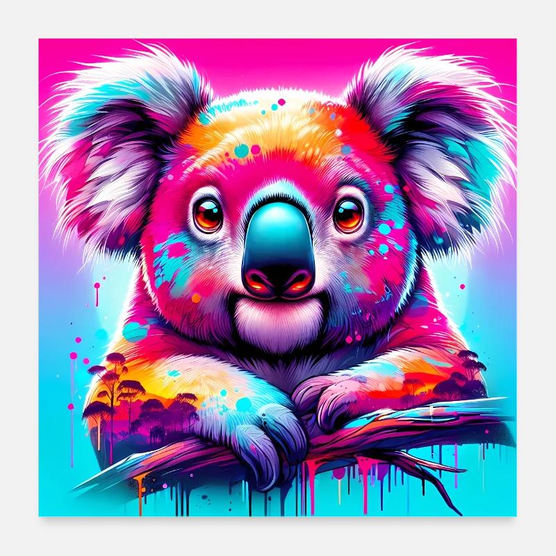 Koala Poster 60 x 60 cm
