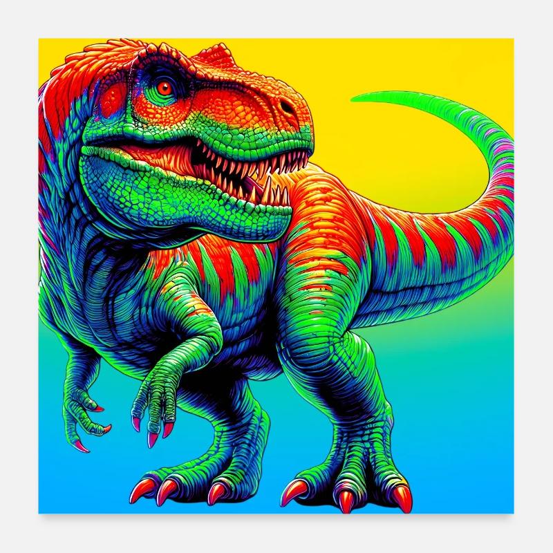 dinosaur Poster 24" x 24" (60x60 cm)
