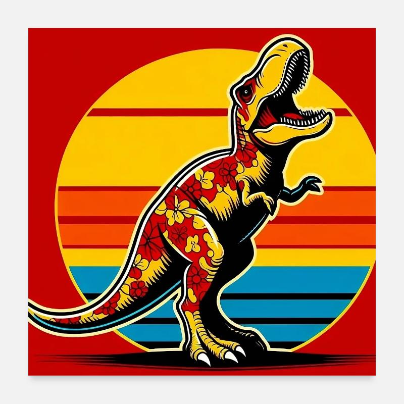 dinosaur Poster 24" x 24" (60x60 cm)